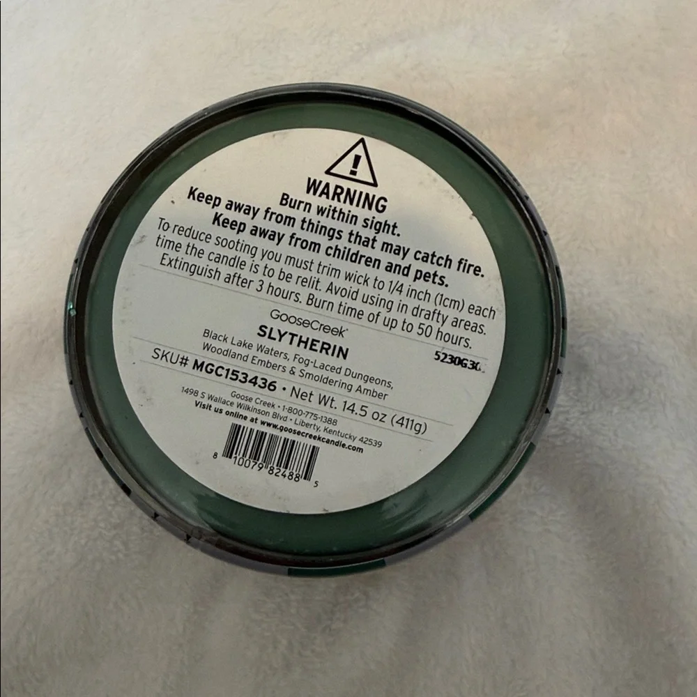 Harry Potter Goose Creek Candle Slytherin
